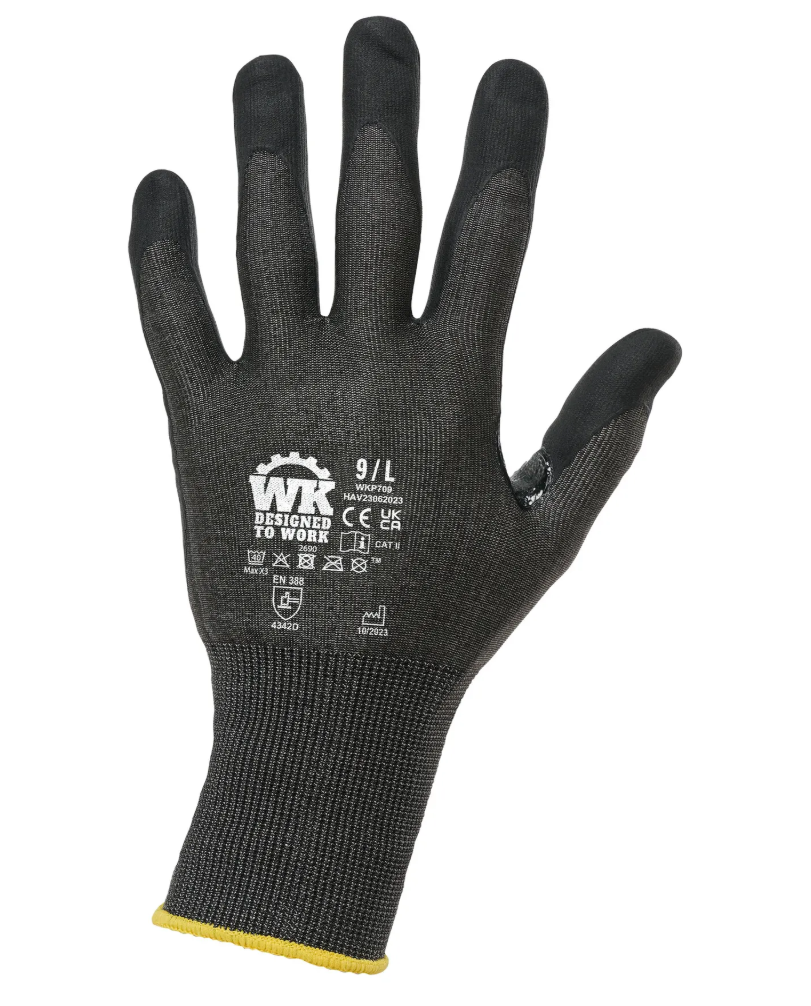 Gants de protection contre les coupures wkp709 - Black