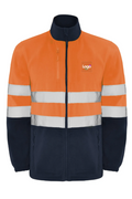 Altair Veste polaire haute visibilité WRK hv9305 avec votre logo - Marine orange fluo