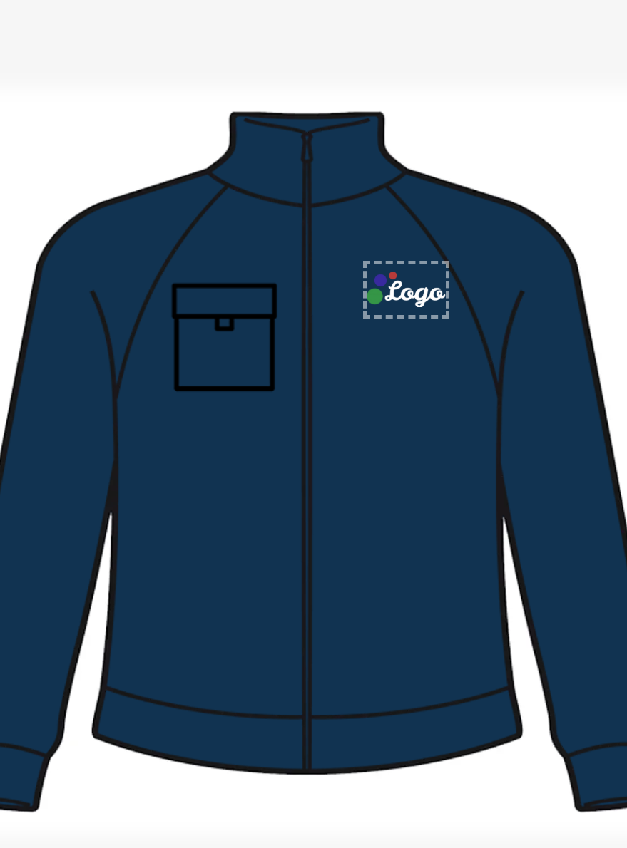 Altair Veste polaire haute visibilité WRK hv9305 avec votre logo - Marine orange fluo